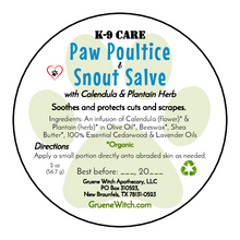 Load image into Gallery viewer, K-9 Care Paw Poultice & Snout Salve