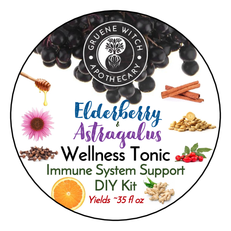 Elderberry & Astragalus Wellness Tonic - Immune System Support DIY Kit