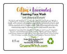 Load image into Gallery viewer, Foaming Face Wash - Citrus & Lavender