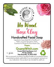 Load image into Gallery viewer, Handcrafted Soap - Ho Wood & Rose Clay Facial Bar