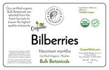 Load image into Gallery viewer, Bulk Botanicals - Bilberries (Whole)