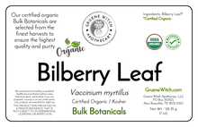 Load image into Gallery viewer, Bulk Botanicals - Bilberry Leaf