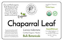 Load image into Gallery viewer, Bulk Botanicals - Chaparral Leaf
