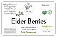 Load image into Gallery viewer, Bulk Botanicals - Elder Berries