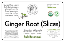Load image into Gallery viewer, Bulk Botanicals - Ginger Root (Slices)