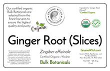 Load image into Gallery viewer, Bulk Botanicals - Ginger Root (Slices)