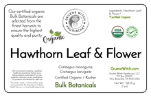 Load image into Gallery viewer, Bulk Botanicals - Hawthorn Leaf & Flower