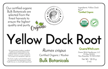 Load image into Gallery viewer, Bulk Botanicals - Yellow Dock Root
