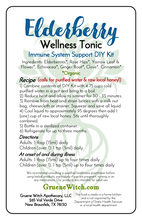 Load image into Gallery viewer, Elderberry Wellness Tonic - Immune System Support DIY Kit