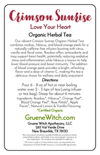 Load image into Gallery viewer, Organic Herbal Tea - Crimson Sunrise