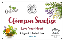 Load image into Gallery viewer, Organic Herbal Tea - Crimson Sunrise
