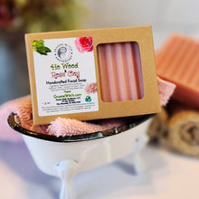 Load image into Gallery viewer, Handcrafted Soap - Ho Wood & Rose Clay Facial Bar