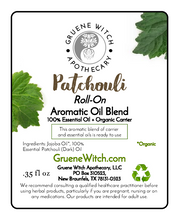 Load image into Gallery viewer, Roll-on Aromatic Oil Blend - Patchouli (Dark)