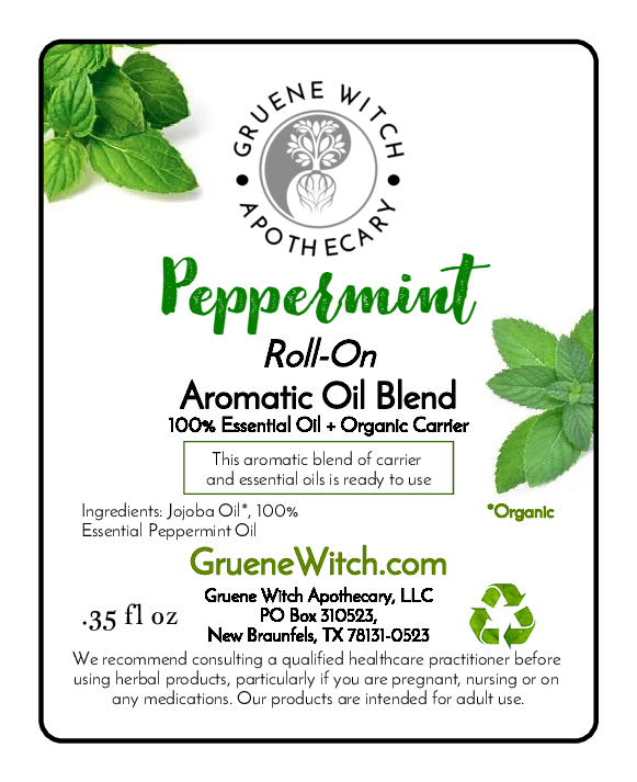 Roll-on Aromatic Oil Blend - Peppermint