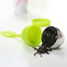 Load image into Gallery viewer, Tea Infuser - Silicone & Stainless Steel Leaf w/ Drip Tray