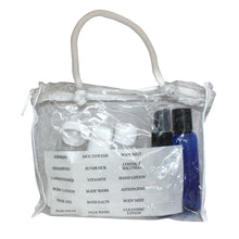 Load image into Gallery viewer, Toiletry Travel Kit - Clear w/ White Trim