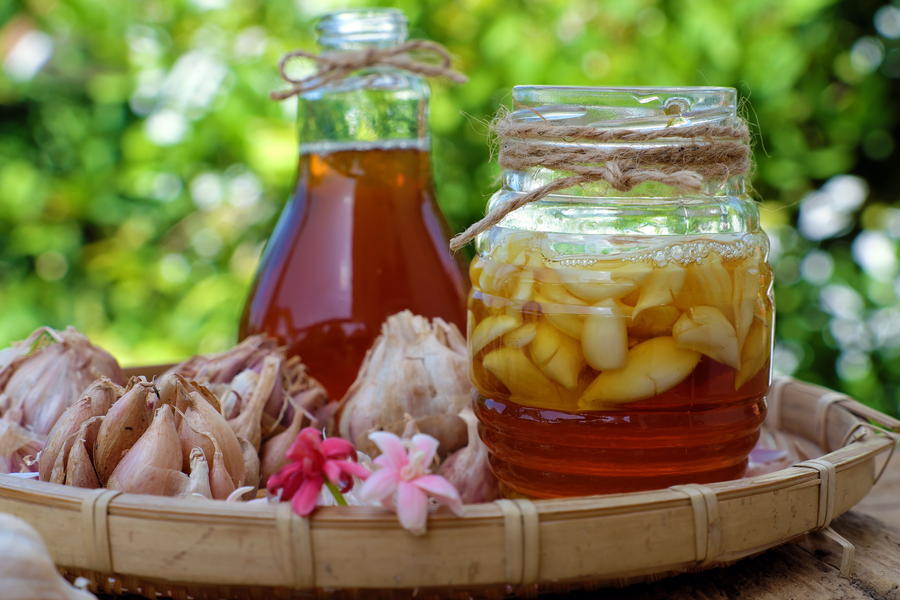 Fermented Garlic Honey - Honey Month!