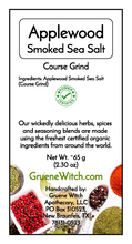 Load image into Gallery viewer, Witch&#39;s Garden Organic Herbs &amp; Spices - Applewood Smoked Sea Salt (Course Grind)
