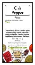 Load image into Gallery viewer, Witch&#39;s Garden Organic Herbs &amp; Spices - Chili Pepper (Flakes)
