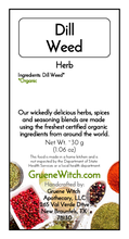 Load image into Gallery viewer, Witch&#39;s Garden Organic Herbs &amp; Spices - Dill Weed
