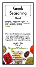 Load image into Gallery viewer, Witch&#39;s Garden Organic Herbs &amp; Spices - Greek Seasoning (Blend)
