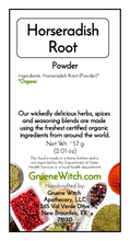 Load image into Gallery viewer, Witch&#39;s Garden Organic Herbs &amp; Spices - Horseradish Root (Powder)

