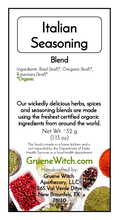 Load image into Gallery viewer, Witch&#39;s Garden Organic Herbs &amp; Spices - Italian Seasoning (Blend)
