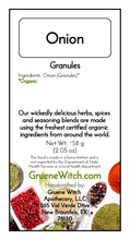 Load image into Gallery viewer, Witch&#39;s Garden Organic Herbs &amp; Spices - Onion (Granules)
