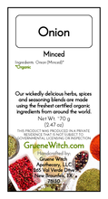 Load image into Gallery viewer, Witch's Garden Organic Herbs &amp; Spices - Onion (Minced)

