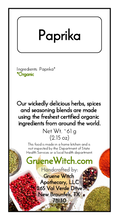 Load image into Gallery viewer, Witch&#39;s Garden Organic Herbs &amp; Spices - Paprika
