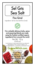 Load image into Gallery viewer, Witch's Garden Organic Herbs &amp; Spices - Sel Gris Sea Salt (Fine Grind)

