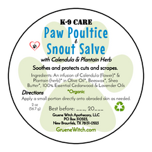 Load image into Gallery viewer, K-9 Care Paw Poultice &amp; Snout Salve
