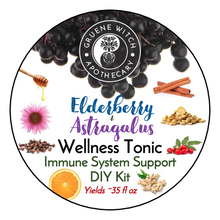 Load image into Gallery viewer, Elderberry &amp; Astragalus Wellness Tonic - Immune System Support DIY Kit
