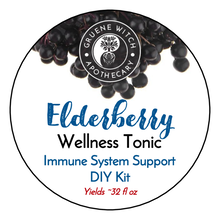 Load image into Gallery viewer, Elderberry Wellness Tonic - Immune System Support DIY Kit
