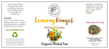 Load image into Gallery viewer, Organic Herbal Tea - Lemony Ginger
