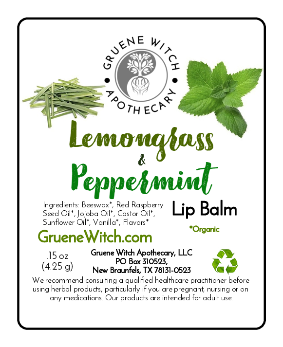 Lip Balm - Lemongrass & Peppermint