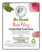 Load image into Gallery viewer, Handcrafted Soap - Ho Wood &amp; Rose Clay Facial Bar
