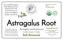 Load image into Gallery viewer, Bulk Botanicals - Astragalus Root
