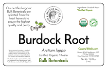 Load image into Gallery viewer, Bulk Botanicals - Burdock Root
