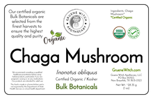 Load image into Gallery viewer, Bulk Botanicals - Chaga Mushroom

