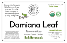 Load image into Gallery viewer, Bulk Botanicals - Damiana Leaf
