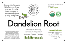 Load image into Gallery viewer, Bulk Botanicals - Dandelion Root (Roasted)
