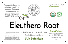 Load image into Gallery viewer, Bulk Botanicals - Eleuthero Root
