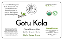 Load image into Gallery viewer, Bulk Botanicals - Gotu Kola
