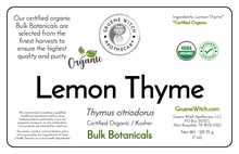 Load image into Gallery viewer, Bulk Botanicals - Lemon Thyme
