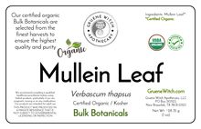 Load image into Gallery viewer, Bulk Botanicals - Mullein Leaf
