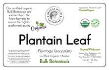 Load image into Gallery viewer, Bulk Botanicals - Plantain Leaf
