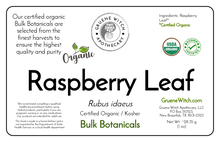 Load image into Gallery viewer, Bulk Botanicals - Raspberry Leaf
