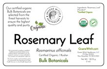 Load image into Gallery viewer, Bulk Botanicals - Rosemary Leaf (Powder)
