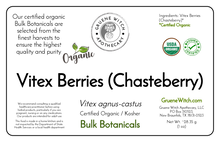 Load image into Gallery viewer, Bulk Botanicals - Vitex Berries (Chasteberry)
